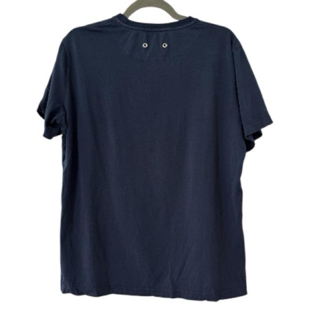 Vilebrequin Organic Cotton Short Sleeve Pocket Tee Shirt in Navy Blue Medium - Picture 5 of 5